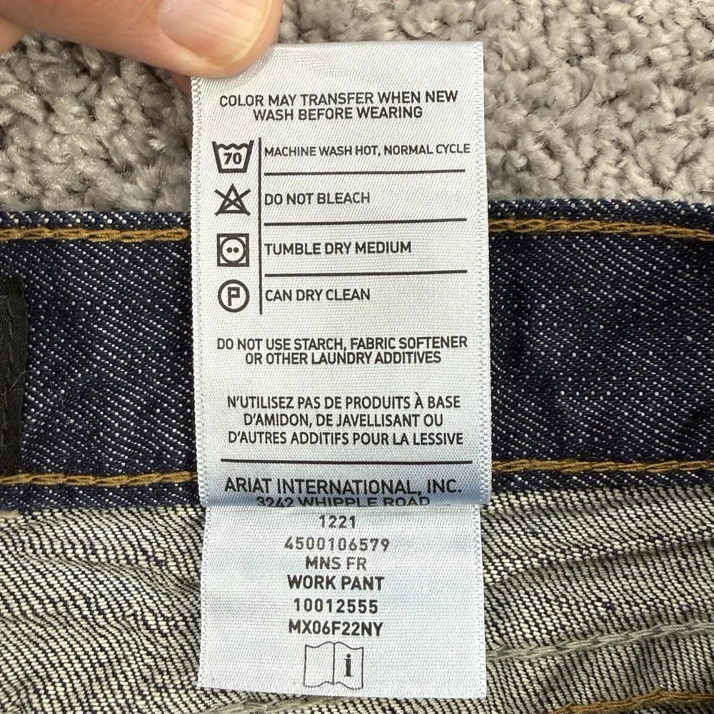 Ariat FR Jeans Men's 29x32 NWT M4 Relaxed Boot Cut Work Pant Western Cowboy